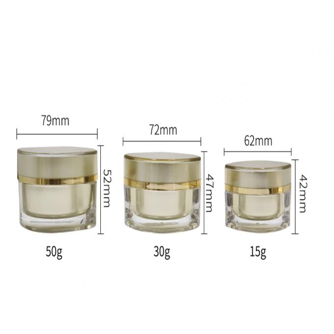 Hot Stamped Cosmetic Packaging Set With Cap Pump Pc308 Frosted Clear Cover Acrylic Cap 1