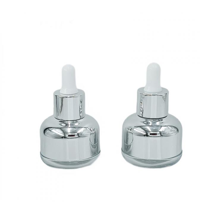 Drop Resistant Glass Cosmetic Packaging Bottle 50g 60g with Silk Screen Printing 4