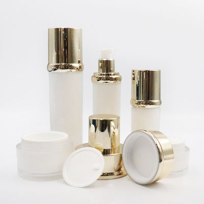 Customized Pump And Cap Cosmetic Packaging Set With Acrylic Cap