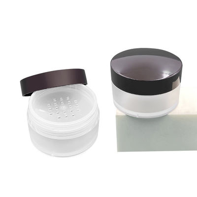 buy Transparent Round Loose Powder Case 15g Compact Powder Container with Twist Open Lid online manufacturer